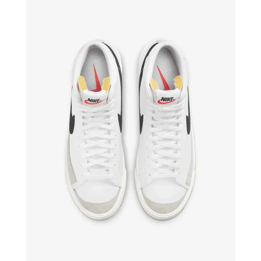 Nike Blazer Mid '77 Vintage BQ6806-100 Mens White Black Leather Skate Shoes C983 - Picture 5 of 10